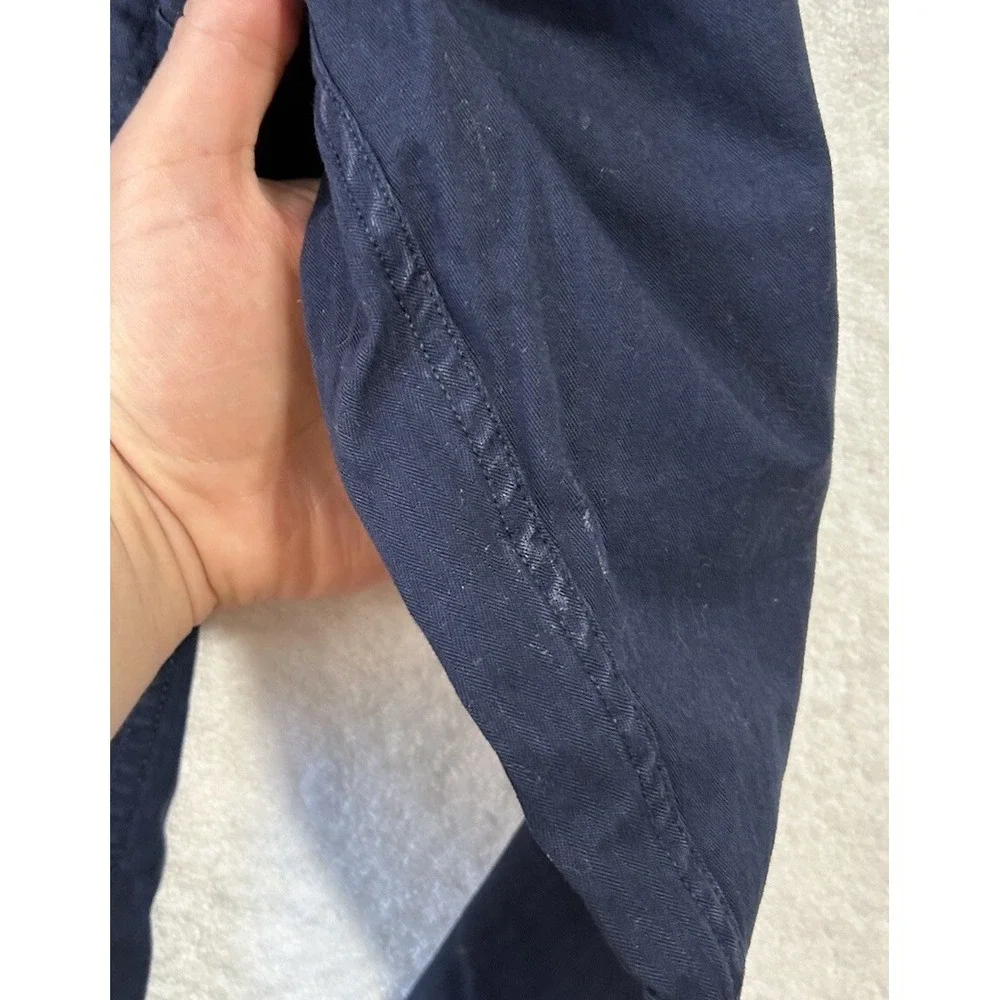 Polo Ralph Lauren Mens Size L Blue Long Sleeve Button Down Marine Supply Shirt